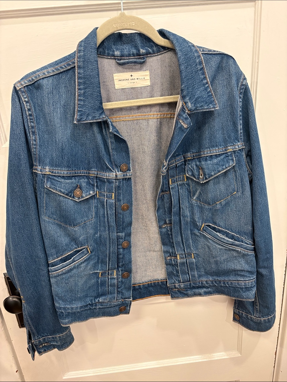 imogene + willie Medium Blue Denim Truck Jacket
